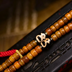 Vintage Himalayan Plateau Camel Bone 108-Piece Beaded Strand for Quiet Reflection & Grounded Awareness