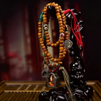 Vintage Himalayan Plateau Camel Bone 108-Piece Beaded Strand for Quiet Reflection & Grounded Awareness