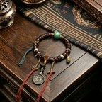 Vintage Himalayan Mixed Bead Bracelet, Handcrafted Spiritual Wrist Jewelry for Meditation