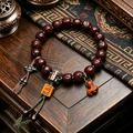 Himalayan Polished Natural Plant Seed Single-Loop Hand-Strung Wrist Bracelet