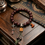 Himalayan Polished Natural Plant Seed Single-Loop Hand-Strung Wrist Bracelet