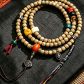 Himalayan Natural Aged Seed Mala Beads | Meditation Healing Bracelet for Spiritual Cleansing